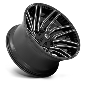 Fuel Offroad D773 TYPHOON Gloss Black Milled 22x12 -44 5x139.7|5x150mm 110.1mm