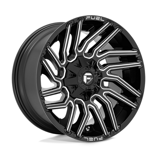 Fuel Offroad D773 TYPHOON Gloss Black Milled 20x10 -18 6x135|6x139.7mm 106.1mm - Wheelwiz