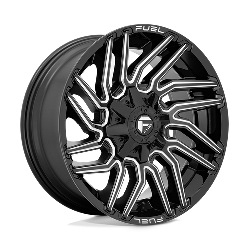 Fuel Offroad D773 TYPHOON Gloss Black Milled 20x9 +1 8x165.1mm 125.1mm