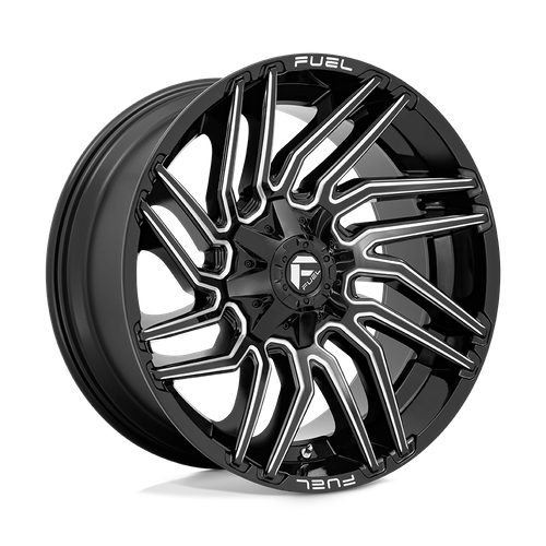 Fuel Offroad D773 TYPHOON Gloss Black Milled 22x10 -18 8x180mm 124.2mm