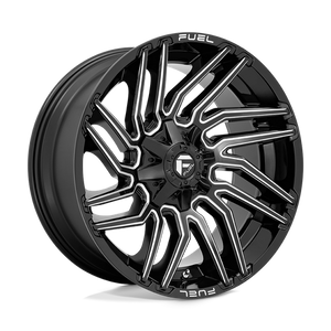 Fuel Offroad D773 TYPHOON Gloss Black Milled 22x10 -18 8x180mm 124.2mm