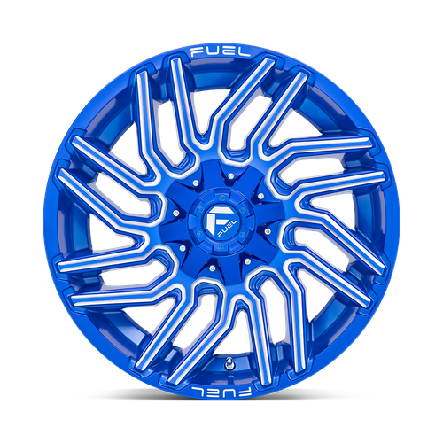 Fuel Offroad D774 TYPHOON Anodized Blue Milled 20x10 -18 5x114.3|5x127mm 78.1mm