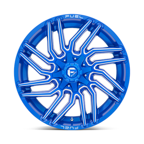 Fuel Offroad D774 TYPHOON Anodized Blue Milled 22x10 -18 8x165.1mm 125.1mm - Wheelwiz
