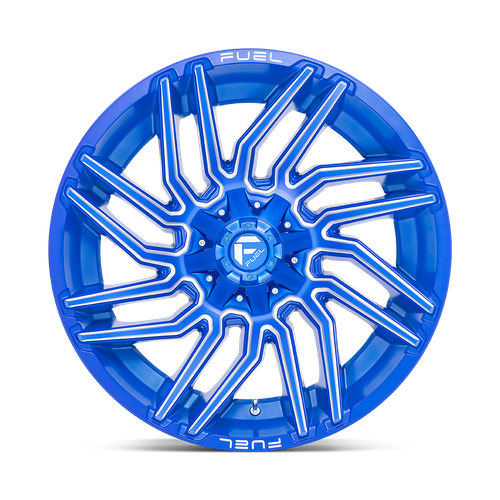 Fuel Offroad D774 TYPHOON Anodized Blue Milled 22x12 -44 8x180mm 124.2mm