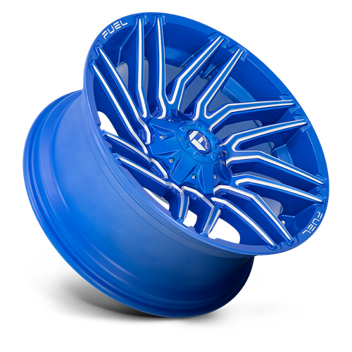 Fuel Offroad D774 TYPHOON Anodized Blue Milled 22x10 -18 8x180mm 124.2mm