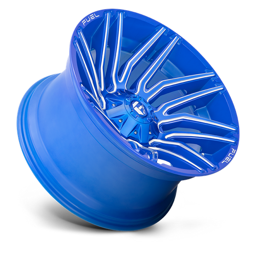 Fuel Offroad D774 TYPHOON Anodized Blue Milled 22x12 -44 5x114.3|5x127mm 78.1mm