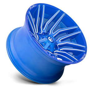 Fuel Offroad D774 TYPHOON Anodized Blue Milled 22x12 -44 5x114.3|5x127mm 78.1mm