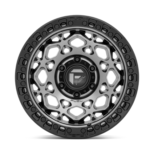 Fuel Offroad D784 UNIT Gunmetal W/ Matte Black Ring 17x9 +1 6x139.7mm 106.1mm