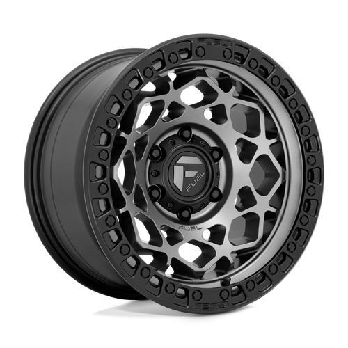 Fuel Offroad D784 UNIT Gunmetal W/ Matte Black Ring 17x9 +1 6x139.7mm 106.1mm