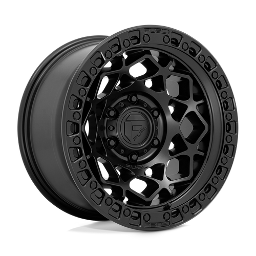 Fuel Offroad D786 UNIT Matte Black W/ M-black Ring 17x9 +1 6x114.3mm 66.1mm