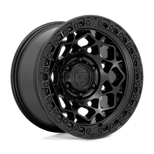 Fuel Offroad D786 UNIT Matte Black W/ M-black Ring 17x9 +1 6x120mm 66.9mm
