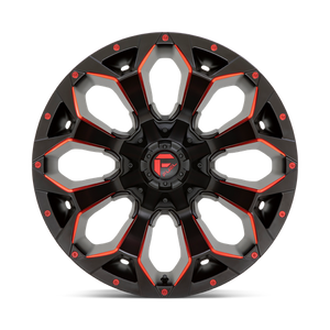 Fuel Offroad D787 ASSAULT Matte Black Red Milled 20x9 +1 5x114.3|5x127mm 78.1mm