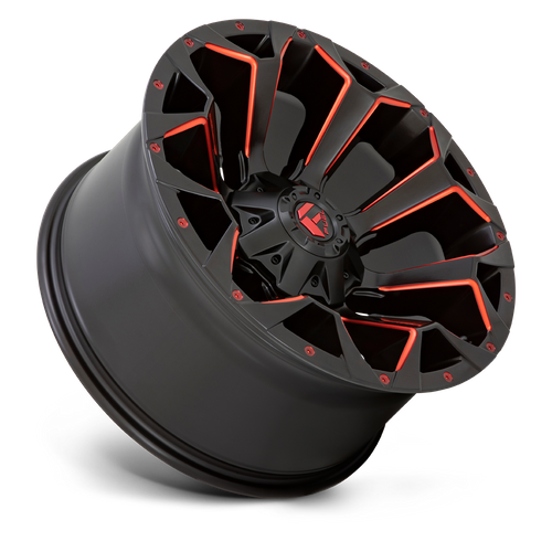 Fuel Offroad D787 ASSAULT Matte Black Red Milled 20x9 +1 5x114.3|5x127mm 78.1mm
