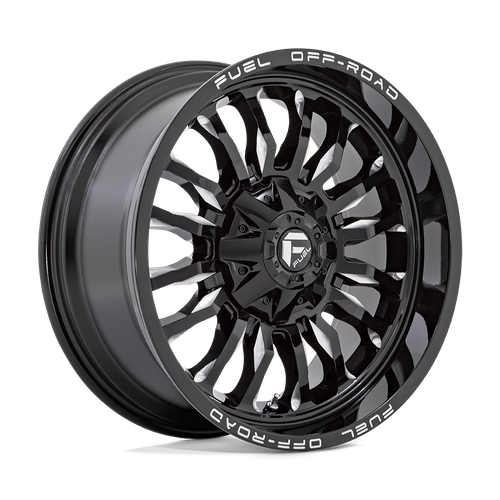 Fuel Offroad D795 ARC Gloss Black Milled 20x10 -18 8x170mm 125.1mm