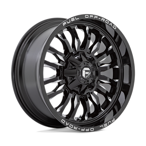 Fuel Offroad D795 ARC Gloss Black Milled 22x10 -18 8x165.1mm 125.1mm
