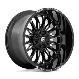 Fuel Offroad D795 ARC Gloss Black Milled 22x12 -44 8x165.1mm 125.1mm - Wheelwiz