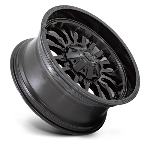 Fuel Offroad D796 ARC Matte Black W/ Gloss Black Lip 22x10 -18 8x180mm 124.2mm - Wheelwiz