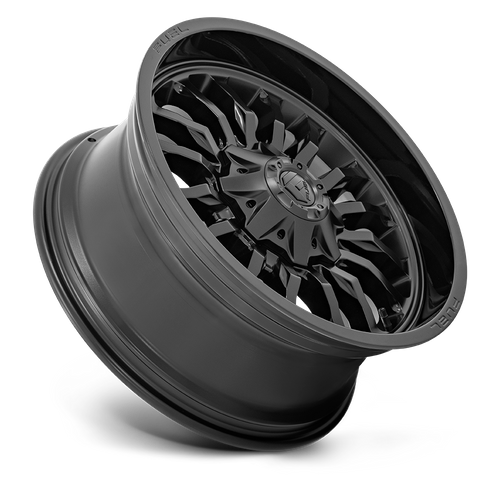 Fuel Offroad D796 ARC Matte Black W/ Gloss Black Lip 20x9 +1 8x165.1mm 125.1mm - Wheelwiz
