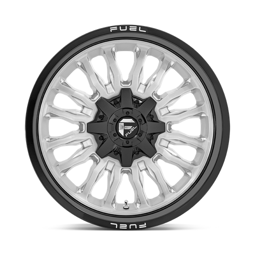 Fuel Offroad D798 ARC Silver Brush Face W/ Blk Lip 20x9 +1 8x170mm 125.1mm