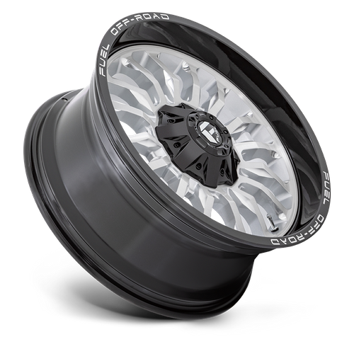 Fuel Offroad D798 ARC Silver Brush Face W/ Blk Lip 20x9 +1 5x127|5x135mm 87.1mm
