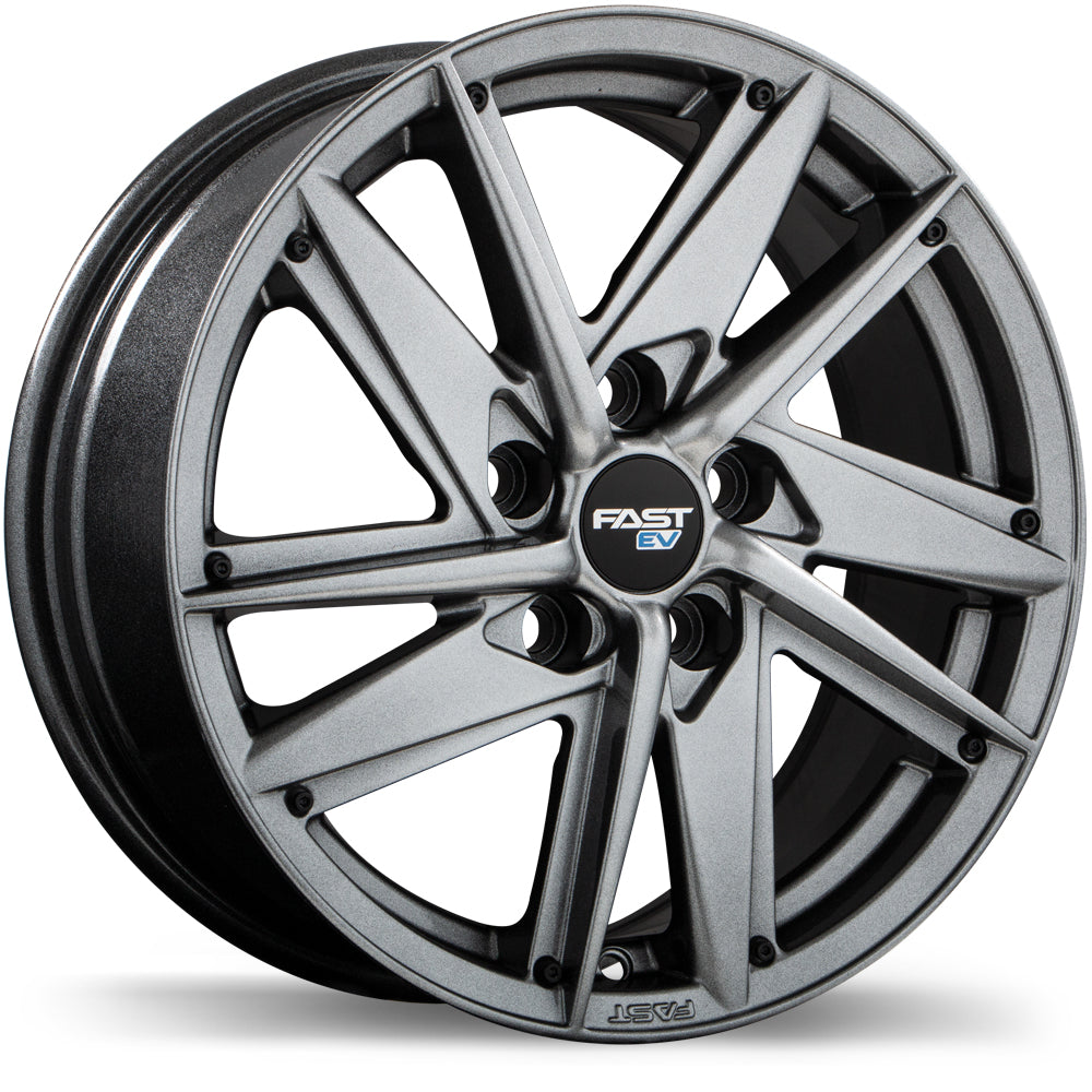 Fast Wheels EV01 Titanium 19x8 +45 5x112mm 66.6mm