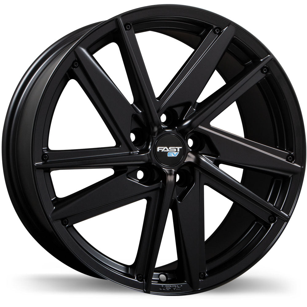Fast Wheels EV01 Satin Black 20x8.5 +48 5x114.3mm 67.1mm - Wheelwiz