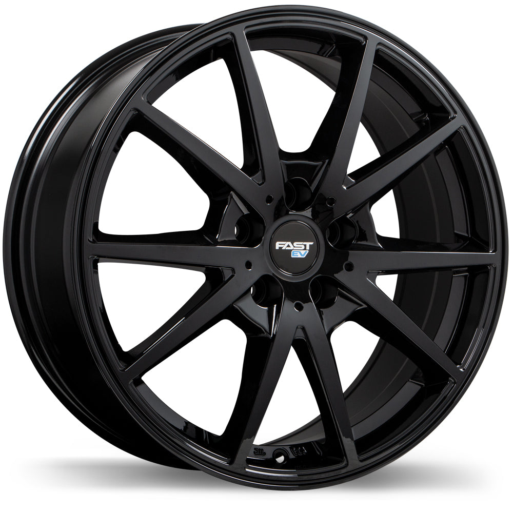 Fast Wheels EV02 Gloss Black 17x7 +41 5x105mm 56.6mm - Wheelwiz