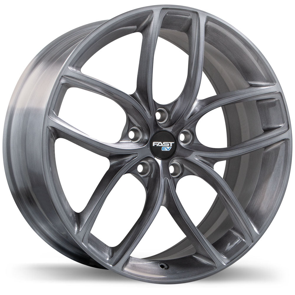 Fast Wheels EV04 Brushed With Dark Tint 19x8.5 +35 5x114.3mm 70.3mm - Wheelwiz