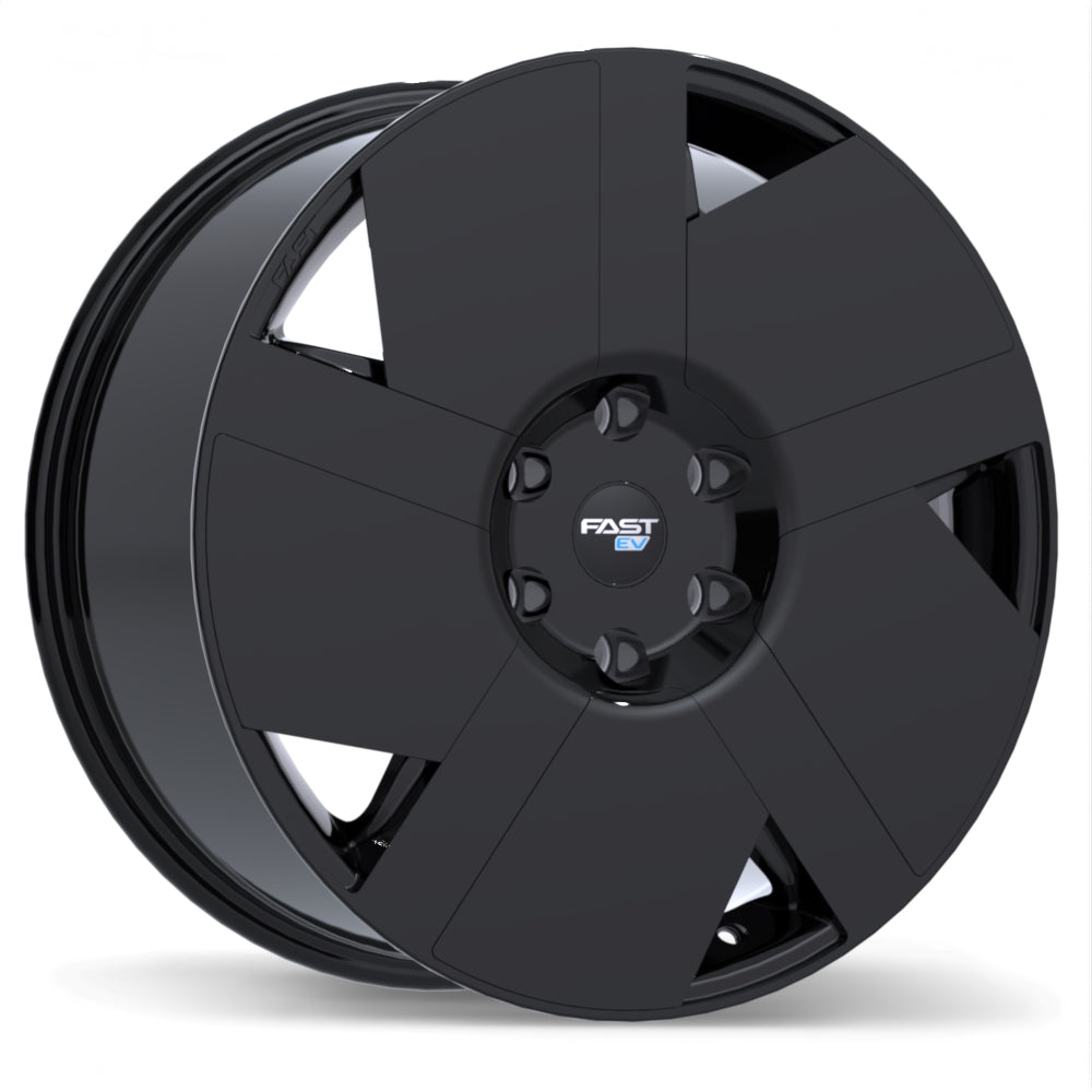 Fast Wheels EV06 Gloss Black 19x8.5 +47 6x120mm 67.1mm