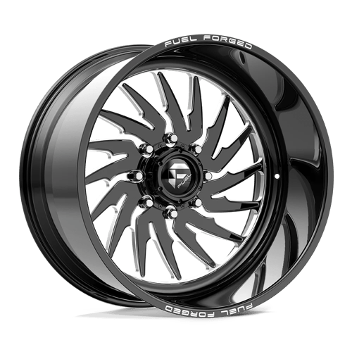Fuel Offroad FF110 Gloss Black Mill-mach 20x10 -25 6x139.7mm 106mm - Wheelwiz