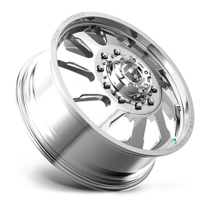 Fuel Offroad FF39 Gloss Brushed Polished 22x8.25 -224 8x200mm 142mm - Wheelwiz