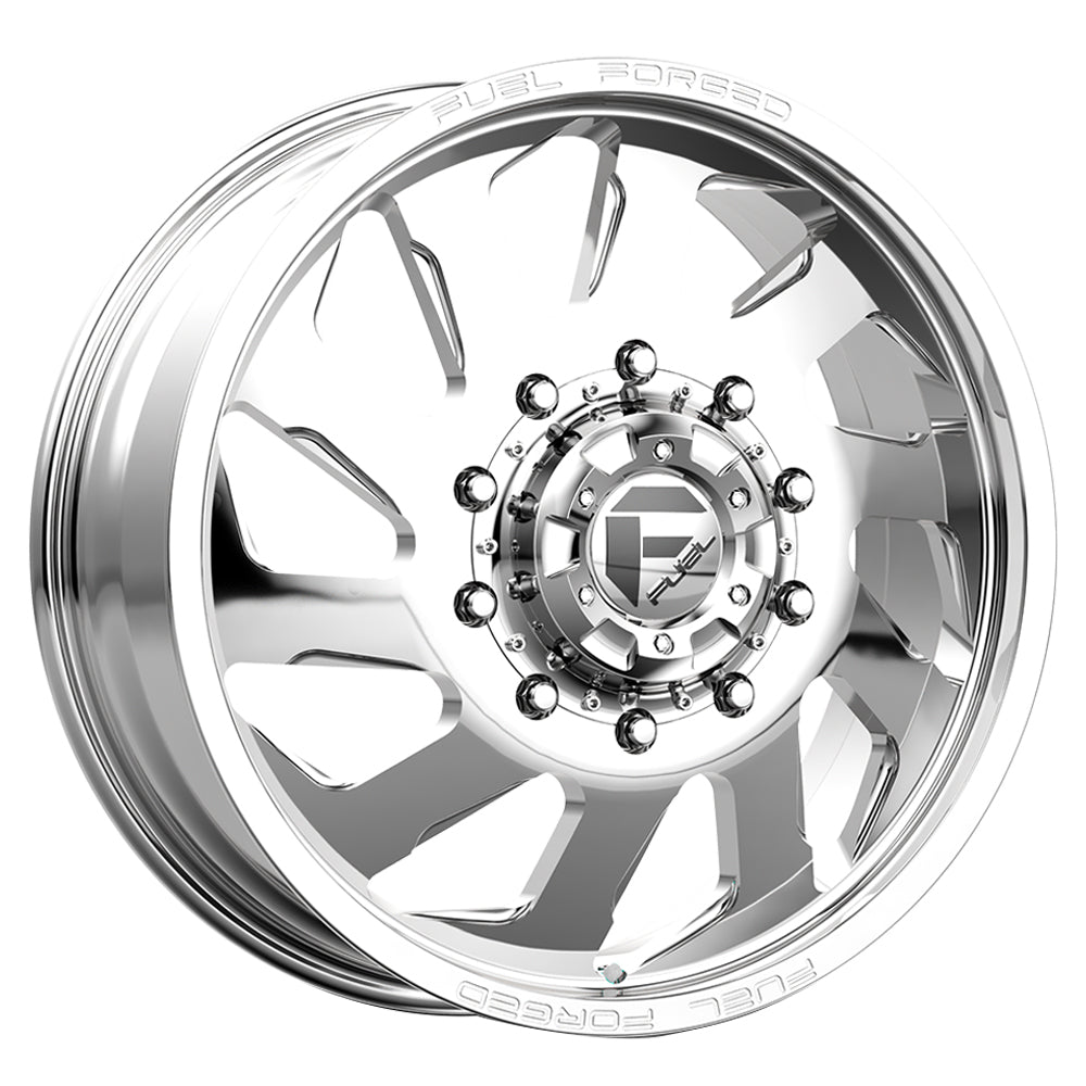 Fuel Offroad FF39 Gloss Brushed Polished 22x8.25 -224 8x200mm 142mm - Wheelwiz