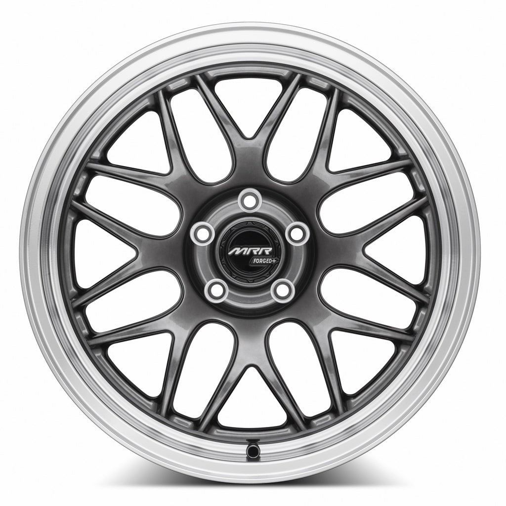 MRR FF3 Hyper Black Machined Lip 18x9.5 +35 5x114.3mm 73.1mm