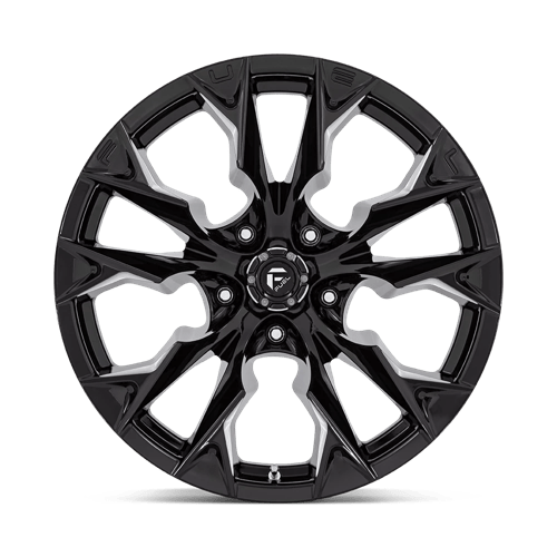 Fuel Offroad D803 FLAME Gloss Black Milled 20x10 -18 5x127mm 71.5mm - Wheelwiz