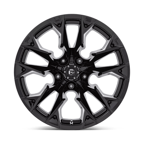 Fuel Offroad D803 FLAME Gloss Black Milled 20x12 -44 5x127mm 71.5mm - Wheelwiz