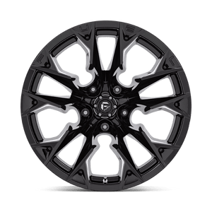 Fuel Offroad D803 FLAME Gloss Black Milled 20x12 -44 5x139.7mm 78.1mm - Wheelwiz