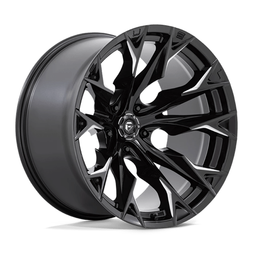 Fuel Offroad D803 FLAME Gloss Black Milled 22x12 -44 5x127mm 71.5mm - Wheelwiz