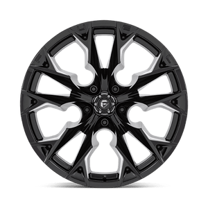 Fuel Offroad D803 FLAME Gloss Black Milled 22x12 -44 5x139.7mm 78.1mm - Wheelwiz