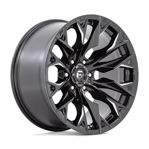 Fuel Offroad D803 FLAME Gloss Black Milled 24x12 -44 5x127mm 71.5mm - Wheelwiz