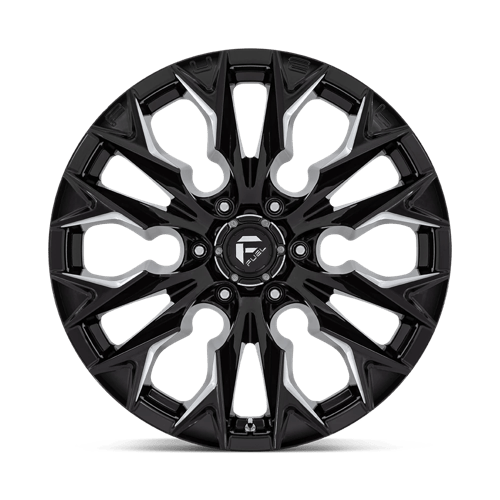 Fuel Offroad D803 FLAME Gloss Black Milled 20x9 +20 6x139.7mm 106.1mm - Wheelwiz