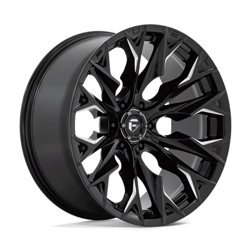 Fuel Offroad D803 FLAME Gloss Black Milled 22x10 -18 6x135mm 87.1mm - Wheelwiz