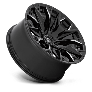 Fuel Offroad D803 FLAME Gloss Black Milled 22x10 -18 6x135mm 87.1mm - Wheelwiz