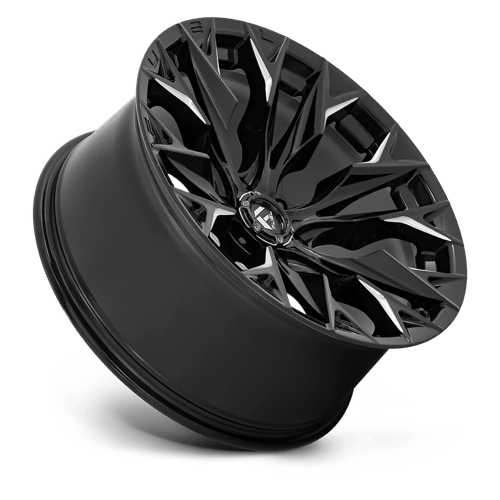 Fuel Offroad D803 FLAME Gloss Black Milled 22x10 -18 6x139.7mm 106.1mm - Wheelwiz