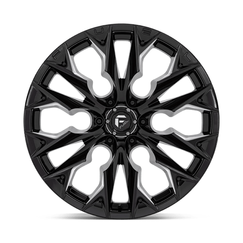 Fuel Offroad D803 FLAME Gloss Black Milled 22x10 -18 6x135mm 87.1mm - Wheelwiz