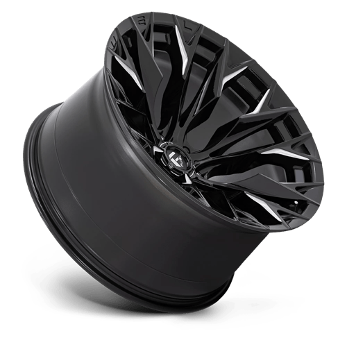 Fuel Offroad D803 FLAME Gloss Black Milled 22x12 -44 6x139.7mm 106.1mm - Wheelwiz