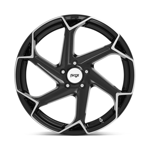 Niche M255 FLASH Gloss Black Brushed 20x9 +35 5x114.3mm 72.6mm - Wheelwiz