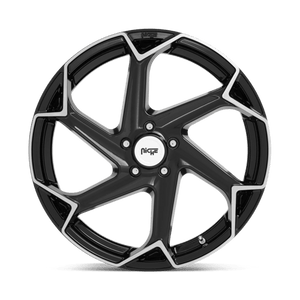 Niche M255 FLASH Gloss Black Brushed 20x9 +35 5x114.3mm 72.6mm - Wheelwiz