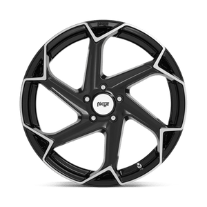 Niche M255 FLASH Gloss Black Brushed 20x9 +38 5x112mm 66.6mm - Wheelwiz