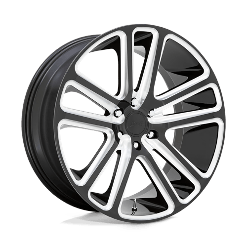 DUB S255 FLEX Gloss Black Milled 24x10 +10 5x127mm 78.1mm - Wheelwiz