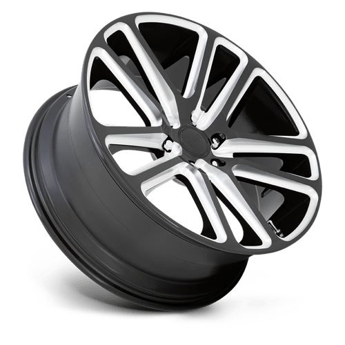 DUB S255 FLEX Gloss Black Milled 22x9.5 +30 6x135mm 87.1mm - Wheelwiz